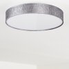 Plafonnier Liared LED Nickel mat, 1 lumière