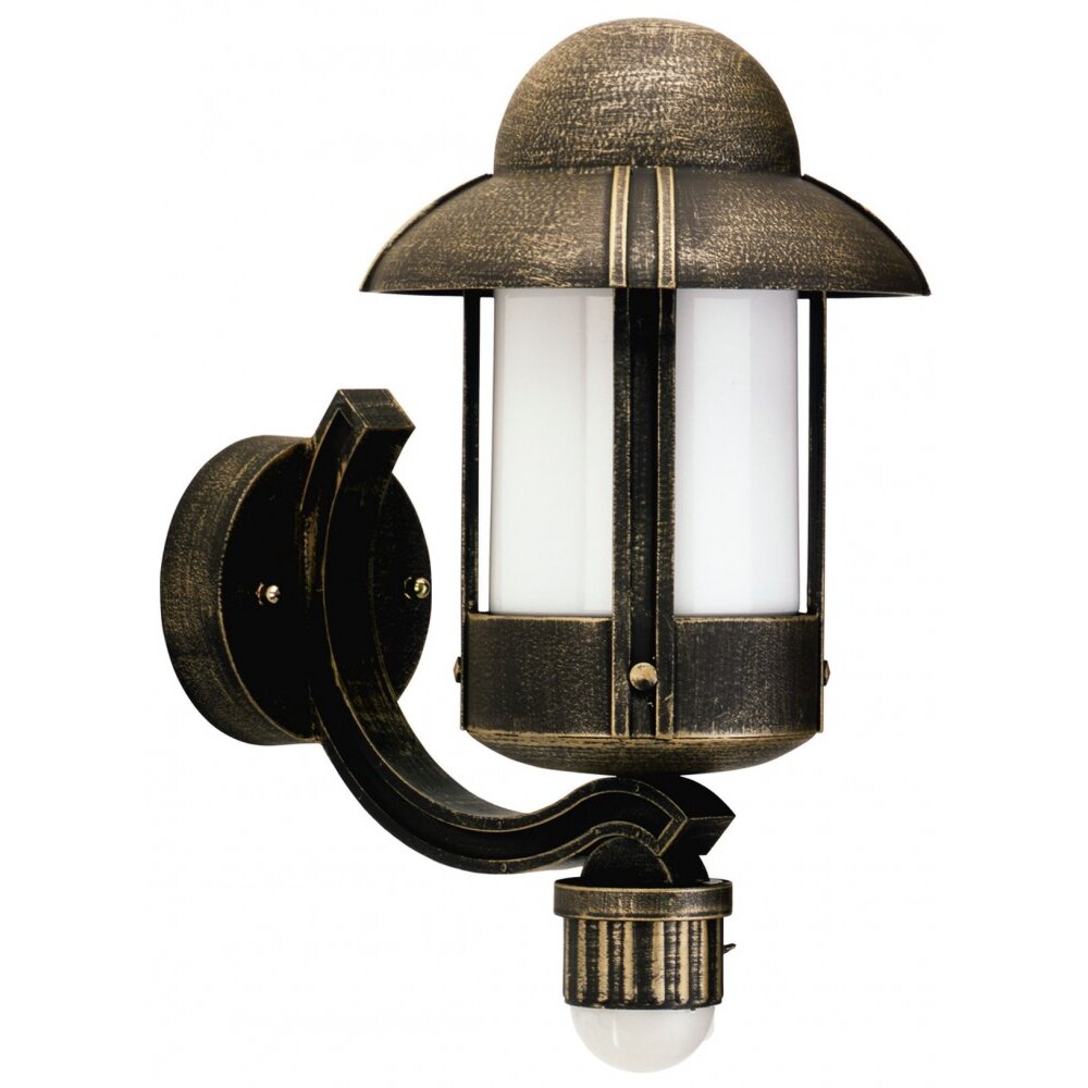 Applique extérieure Albert 842 Brun, Laiton, 1 lumière, Détecteur de mouvement main product photo