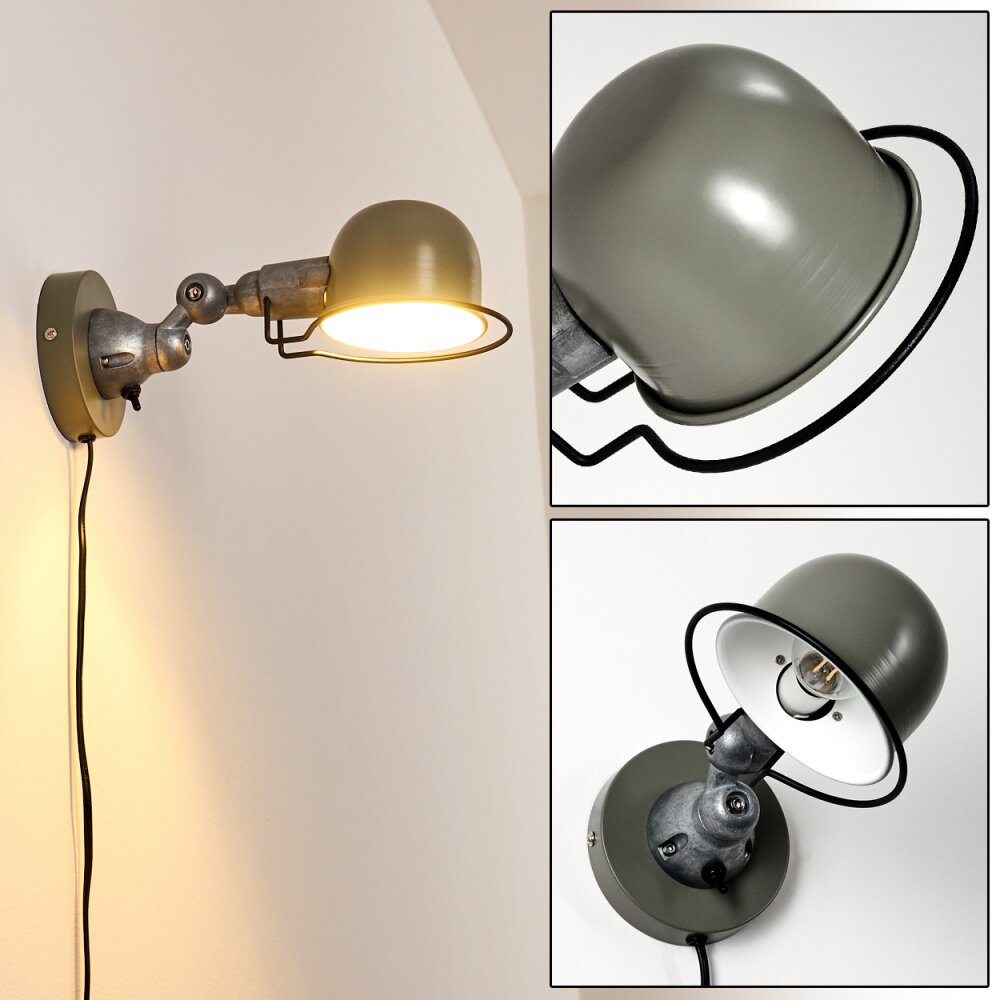 Applique murale Arild Vert, Argenté, 1 lumière main product photo