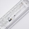 Plafonnier Salmi LED Blanc, 1 lumière