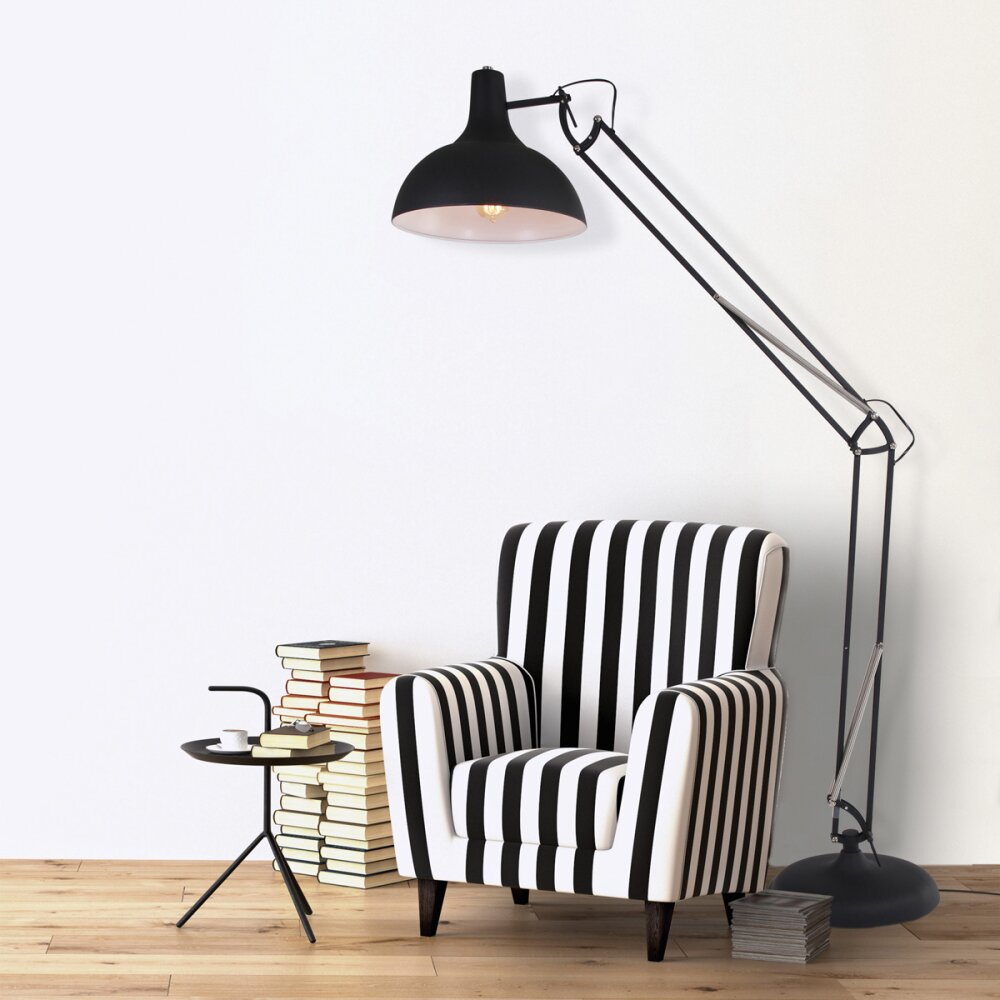 Lampadaire Steinhauer Mexlite Noir, 1 lumière main product photo