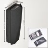Applique murale Ingvar LED Anthracite, 2 lumières