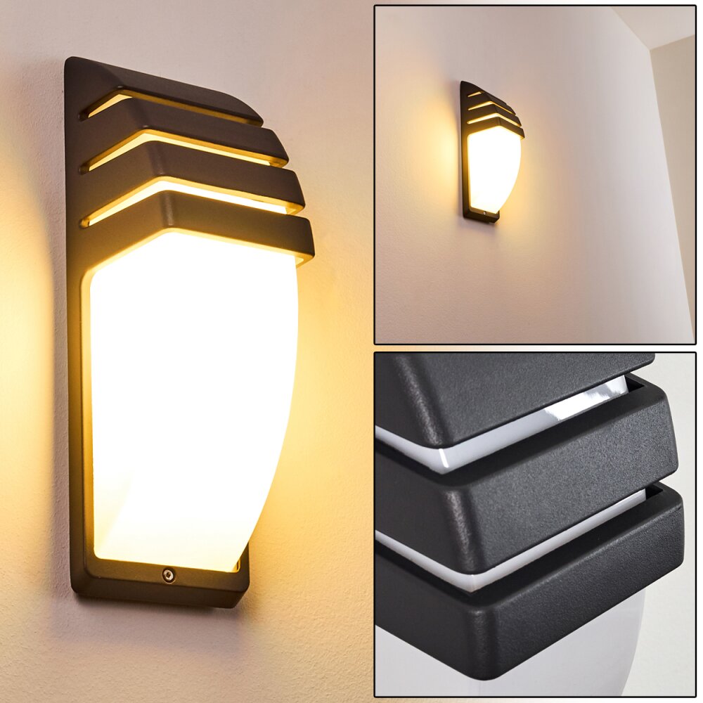 Applique murale d'extérieur Canberra Anthracite, 1 lumière main product photo