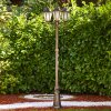 Réverbère Hongkong Frost Brun doré, 3 lumières