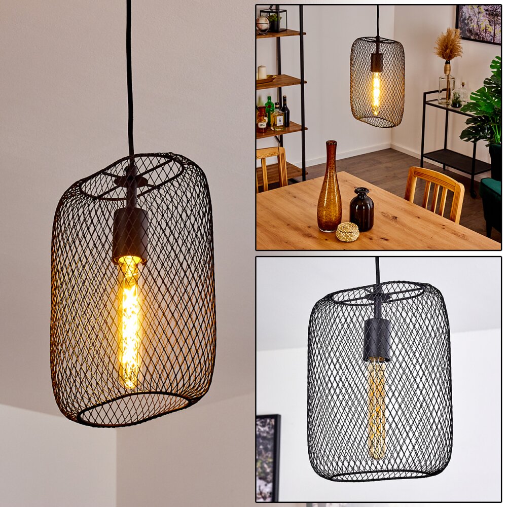 Suspension Moholm Noir, 1 lumière main product photo
