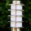Borne d'éclairage Tunes Acier inoxydable, 1 lumière, Détecteur de mouvement