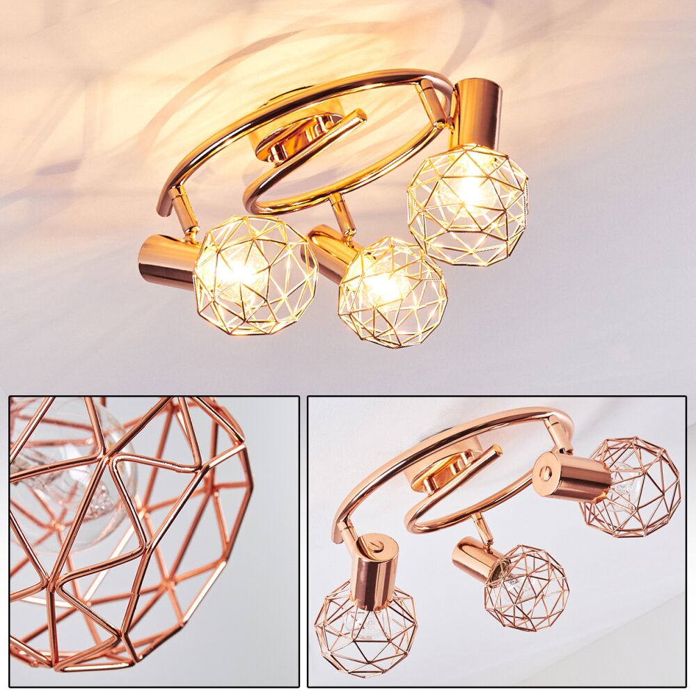 Plafonnier Palmira Cuivre, 3 lumières main product photo