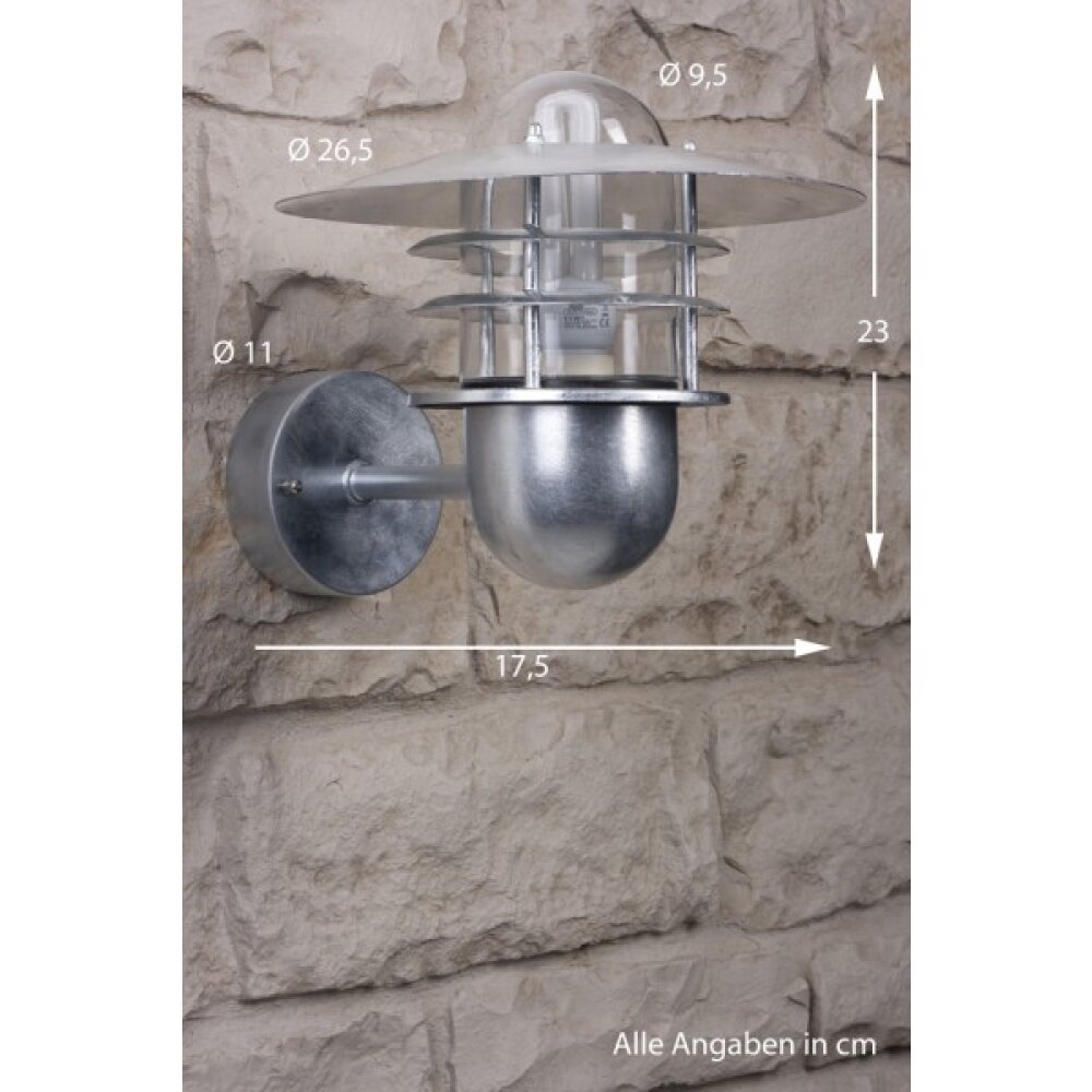 Applique Nordlux Agger Acier inoxydable, Transparent, 1 lumière main product photo