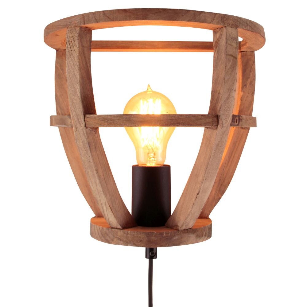 Applique murale Brilliant Matrix Wood Noir, 1 lumière main product photo