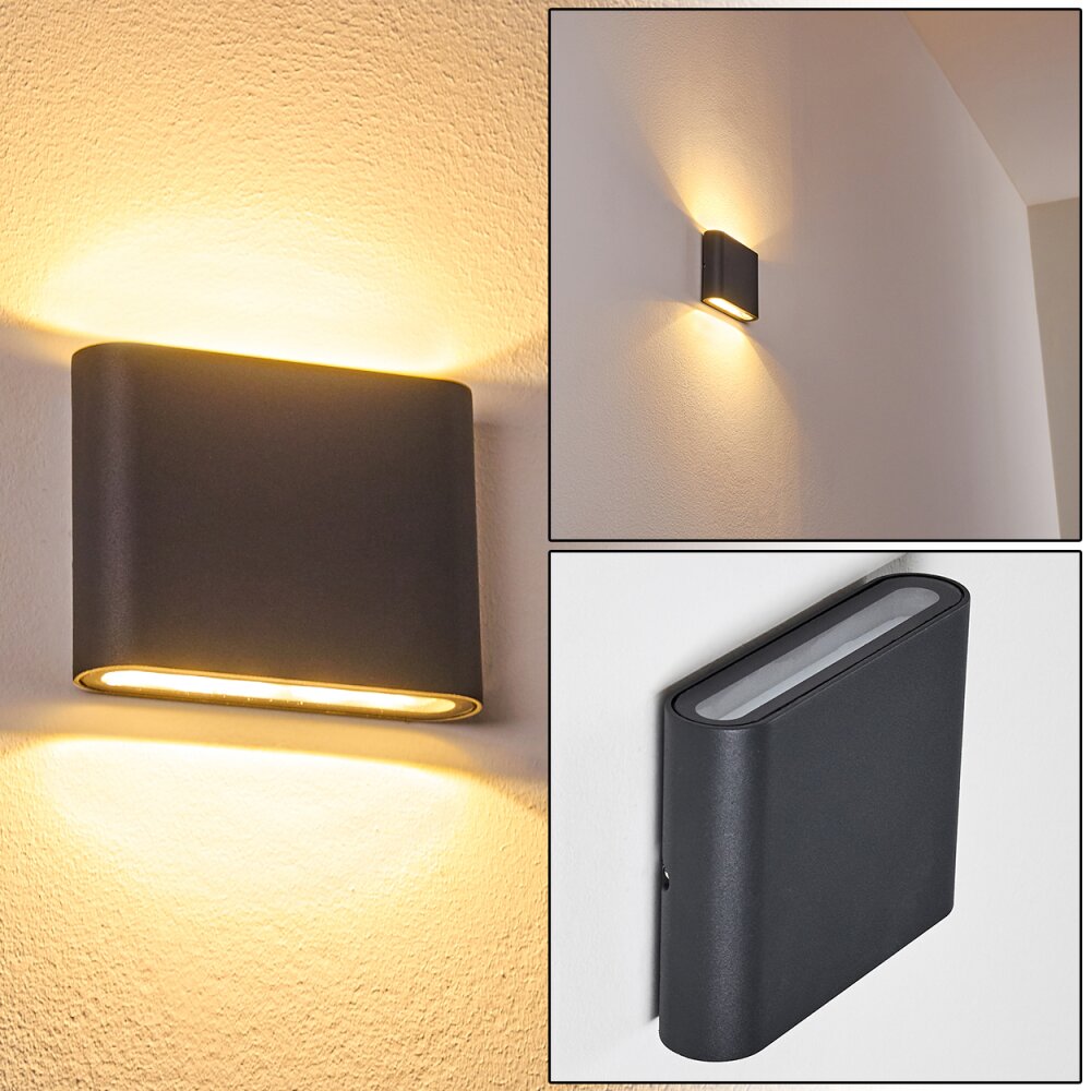 Applique murale d'extérieur Tinglev LED Anthracite, 2 lumières main product photo
