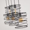Suspension Hoenkoop Gris, Noir, 5 lumières