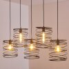 Suspension Hoenkoop Gris, Noir, 5 lumières