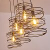 Suspension Hoenkoop Gris, Noir, 5 lumières