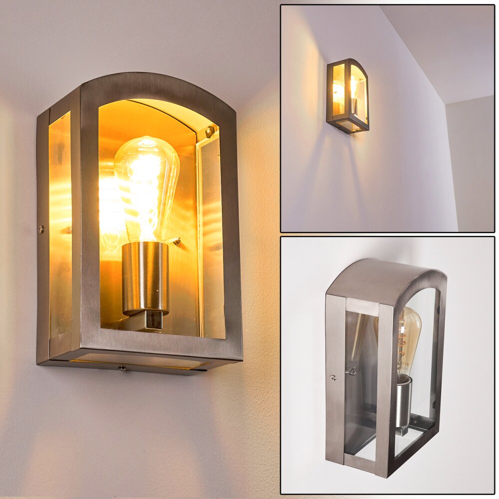 Applique murale d'extérieur Chipola Acier inoxydable, 1 lumière main product photo