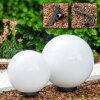 Set de boules lumineuses Miau Blanc, 2 lumières