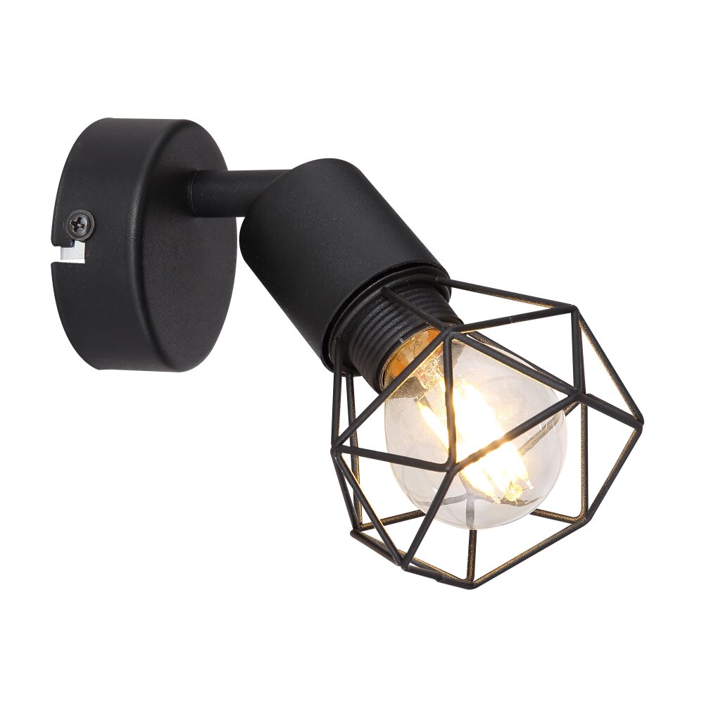 Spot Globo XARA I Noir, 1 lumière main product photo