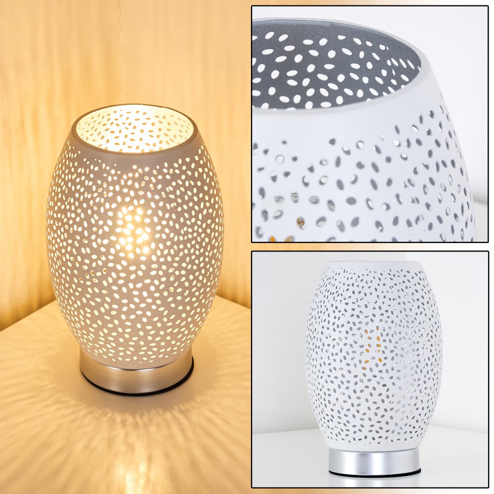 Lampe à poser Saksborg Chrome, 1 lumière main product photo