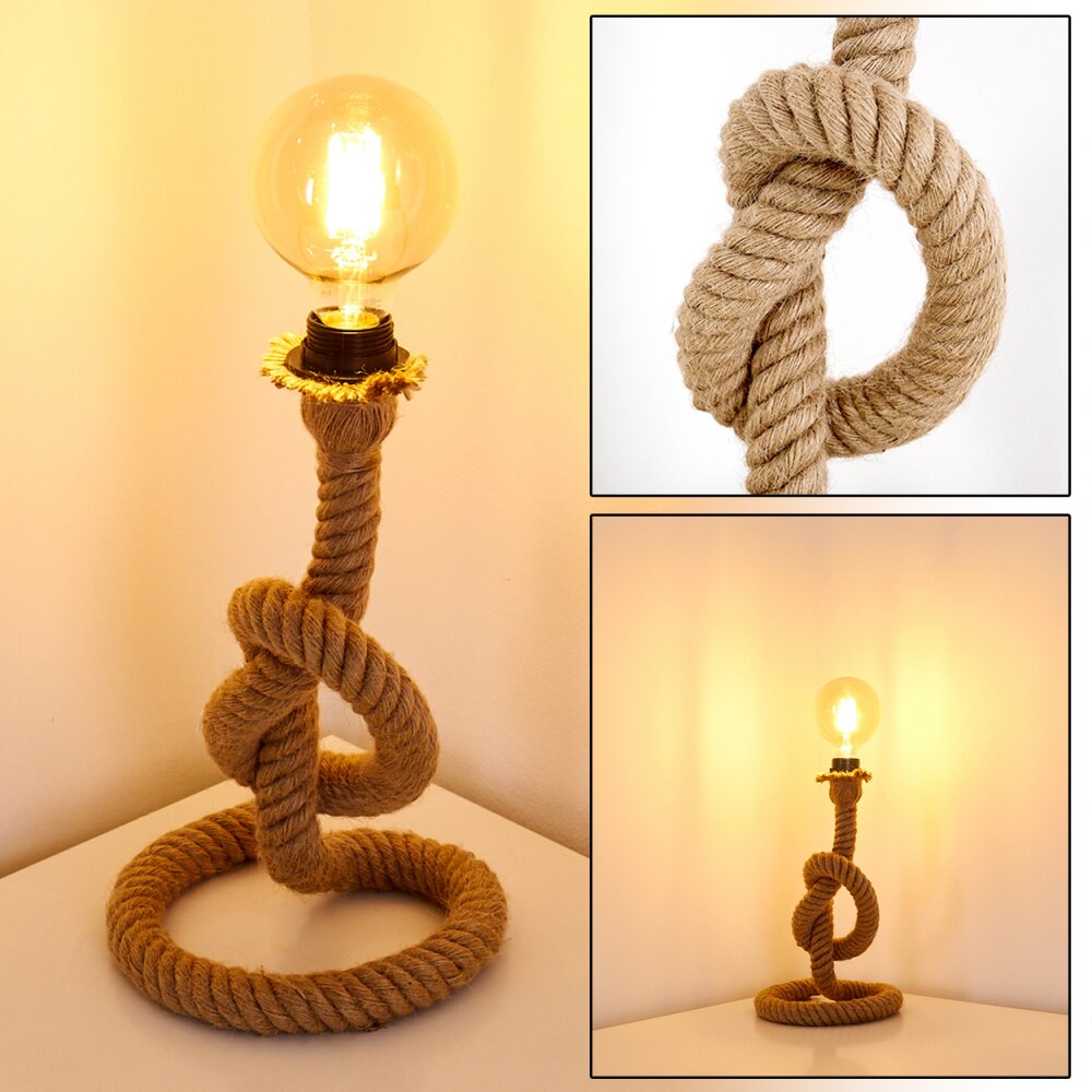 Lampe à poser Etowah Brun, Noir, 1 lumière main product photo