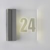 Numéro d'adresse éclairé Albert 6006 LED Acier inoxydable, 1 lumière