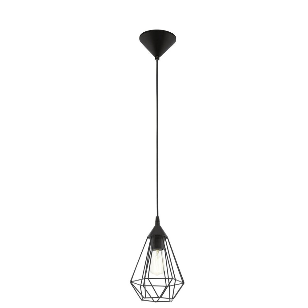 Lampe suspendue Eglo TARBES Noir, 1 lumière main product photo