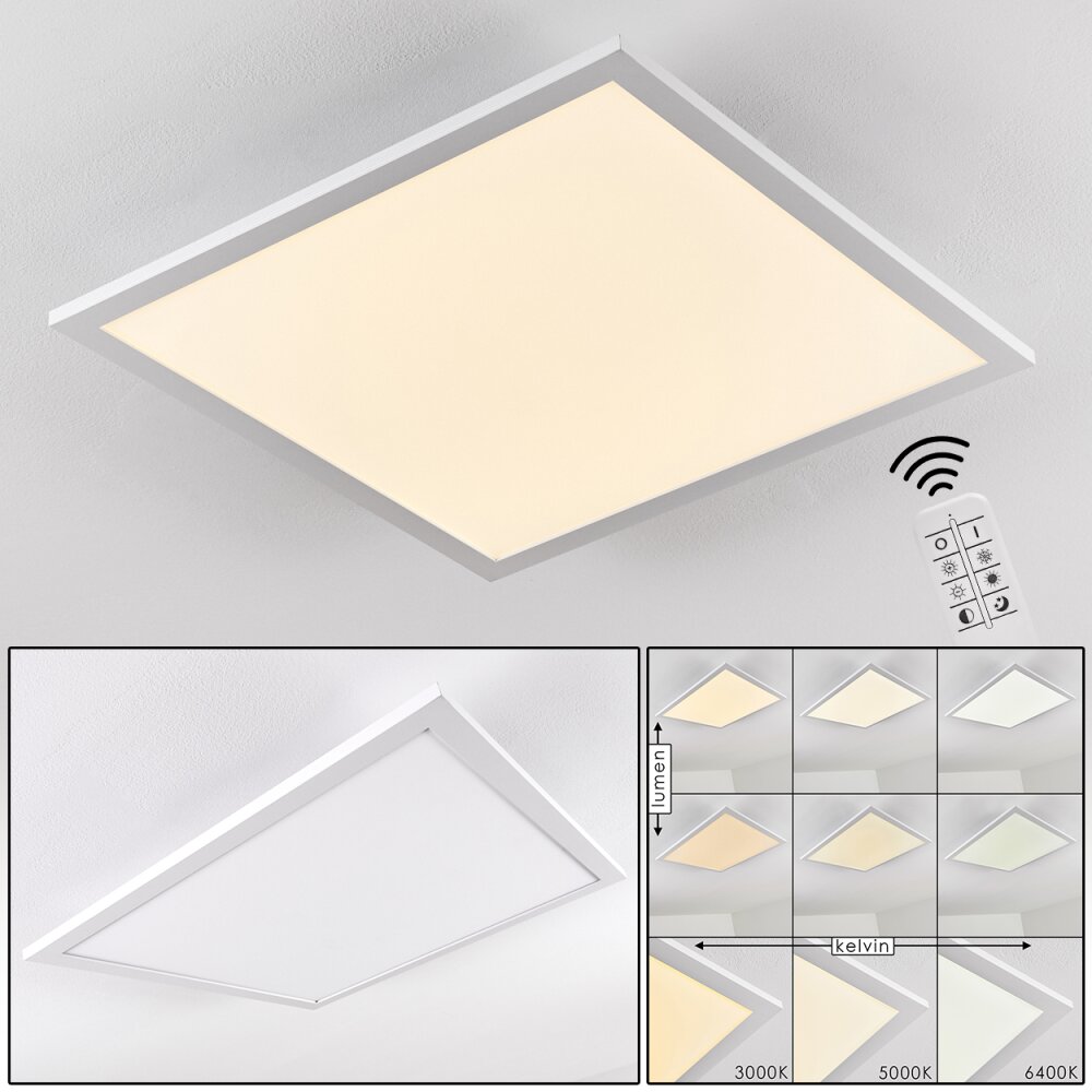 Plafonnier Salmi LED Aluminium, Blanc, 1 lumière main product photo