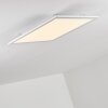 Plafonnier Salmi LED Aluminium, Blanc, 1 lumière