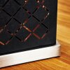 Lampe de table Meldal Nickel mat, Noir, 1 lumière