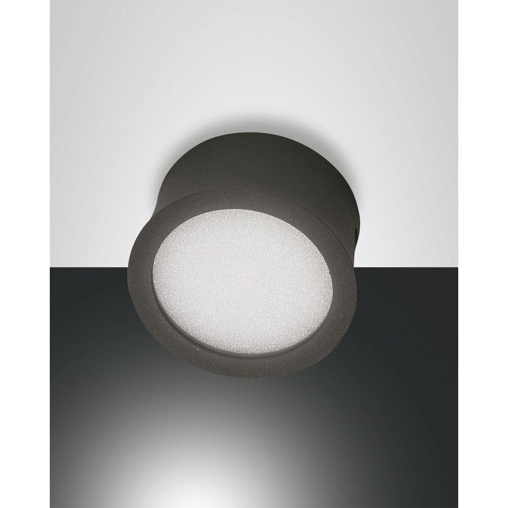 Plafonnier Fabas Luce Ponza LED Anthracite, 1 lumière main product photo