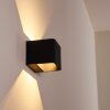 Applique murale Chuitna LED Noir, 2 lumières