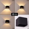 Applique murale Chuitna LED Noir, 2 lumières