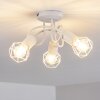 Plafonnier Baripada Blanc, 3 lumières