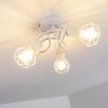 Plafonnier Baripada Blanc, 3 lumières