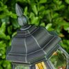 Lampadaire extérieur Lentua Vert, Noir, 1 lumière