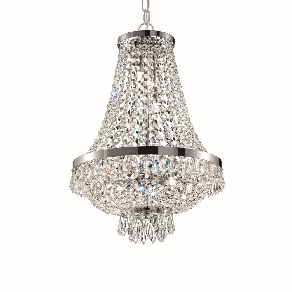 Suspension Ideal Lux CAESAR Chrome, 6 lumières main product photo