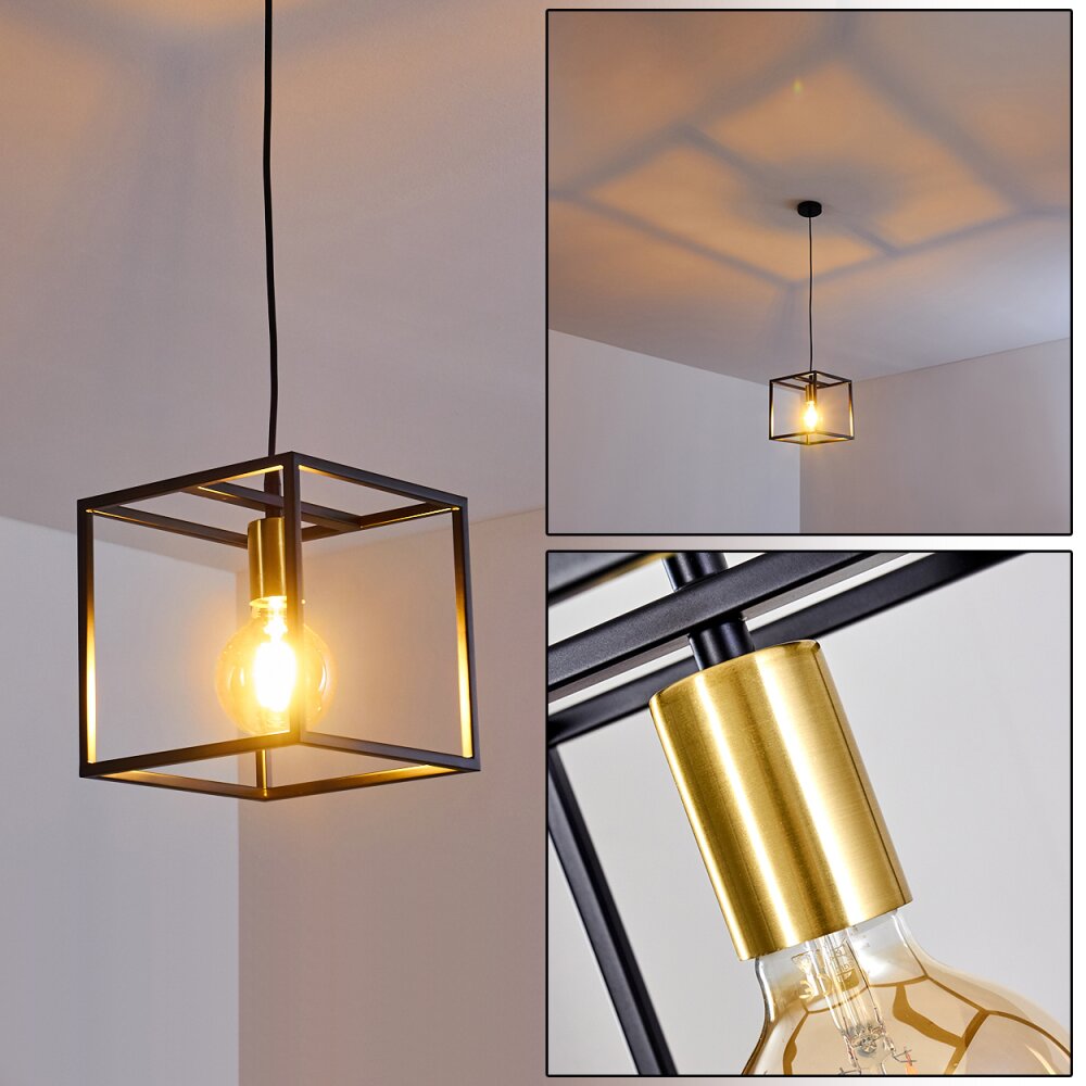 Suspension Ibusuki Or, Laiton, Noir, 1 lumière main product photo