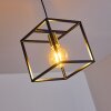 Suspension Ibusuki Or, Laiton, Noir, 1 lumière
