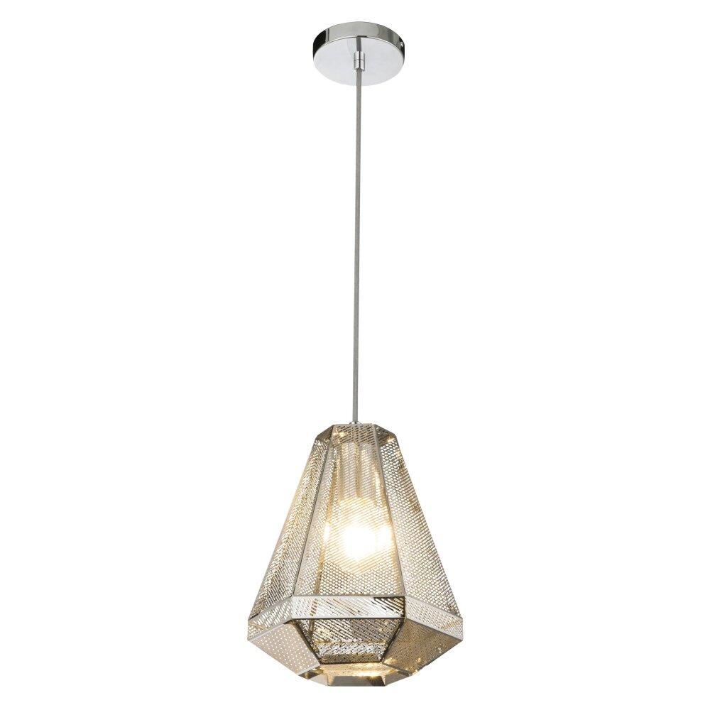 Suspension Globo BRANDON Chrome, 1 lumière main product photo