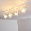 Plafonnier Holbol Blanc, 4 lumières