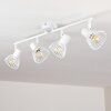 Plafonnier Holbol Blanc, 4 lumières