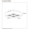 Spot de plafond Lucide XIRAX LED Noir, 4 lumières