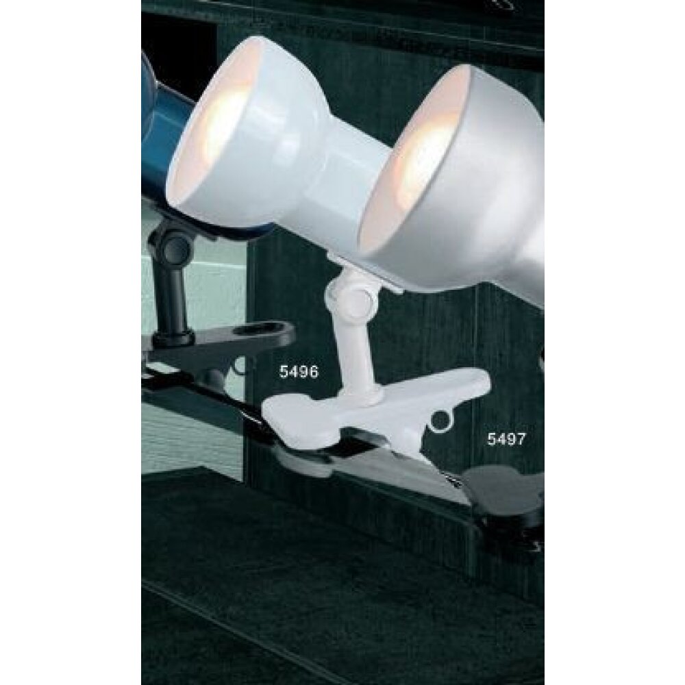 Lampe à pince Globo BASIC Blanc, 1 lumière main product photo