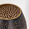 Lampe à poser Saksborg Noir doré, 1 lumière