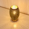 Lampe à poser Saksborg Noir doré, 1 lumière