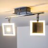 Spot de plafond Baramita LED Chrome, 2 lumières
