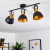 Plafonnier Borik Noir, 3 lumières Plafonnier Borik Noir, 3 lumières
