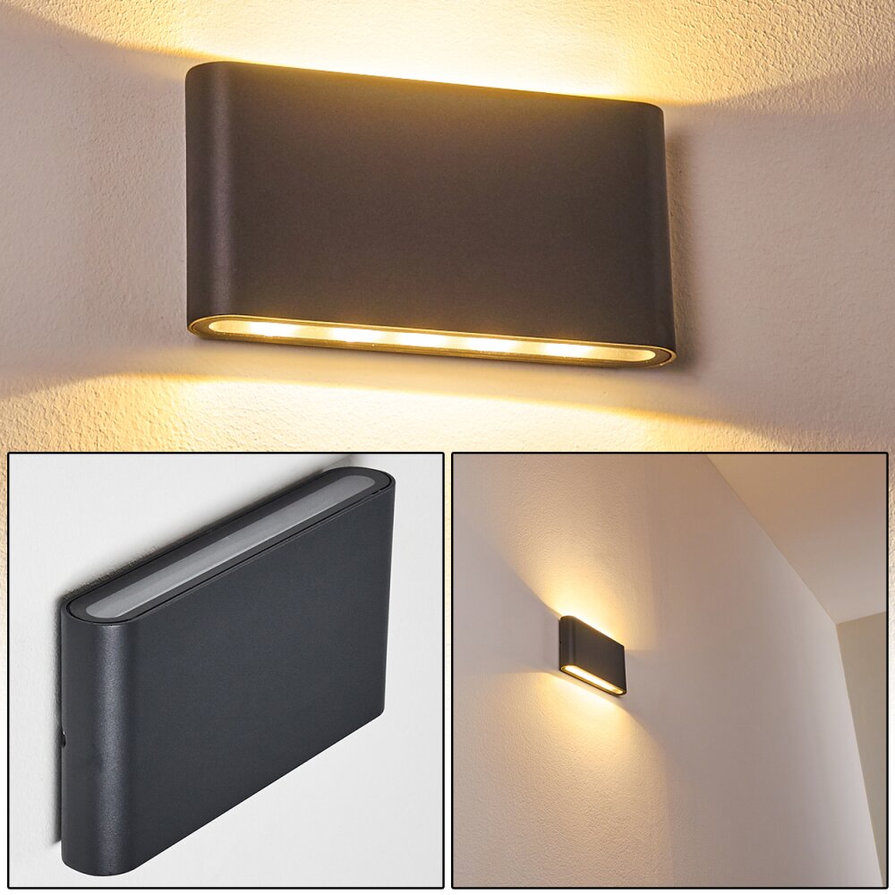 Applique murale d'extérieur Tinglev LED Anthracite, 2 lumières main product photo