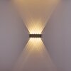 Abaiang Applique murale d'extérieur LED Argenté, 10 lumières