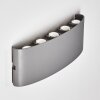 Abaiang Applique murale d'extérieur LED Argenté, 10 lumières