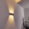Abaiang Applique murale d'extérieur LED Argenté, 10 lumières
