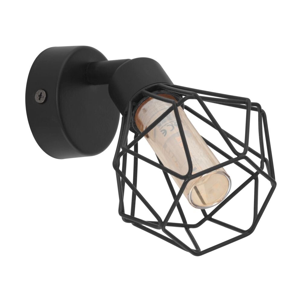 Spot mural EGLO ZAPATA LED Noir, 1 lumière main product photo